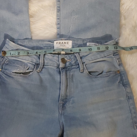 FRAME DISTRESSED CROPPED JEANS - Picture 4 of 10